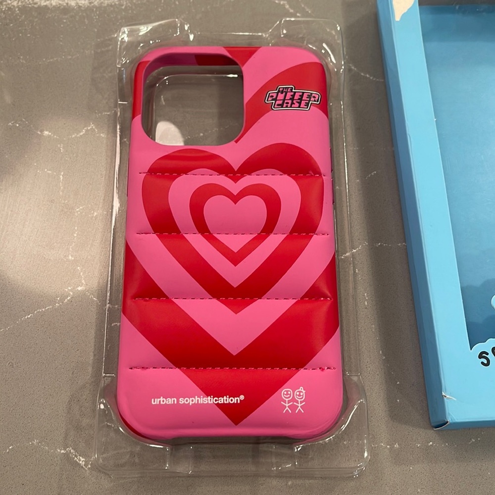 iphone 13 pro pink puffer case